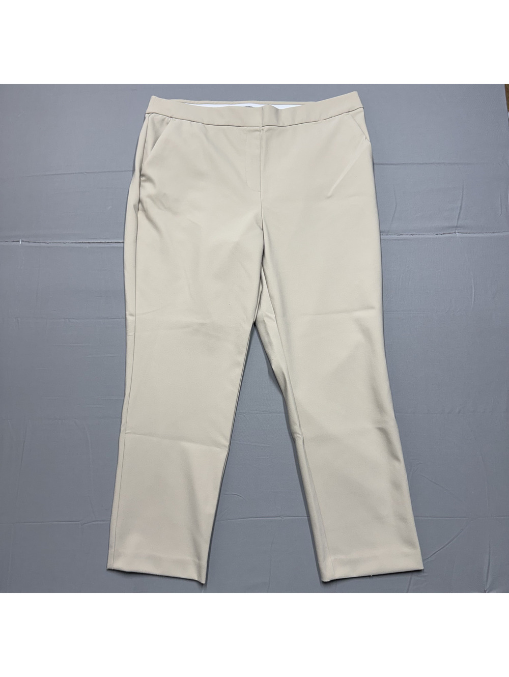 Counterparts Womens Stretch Ankle Pants Size 16 Beige Nylon Blend Slacks